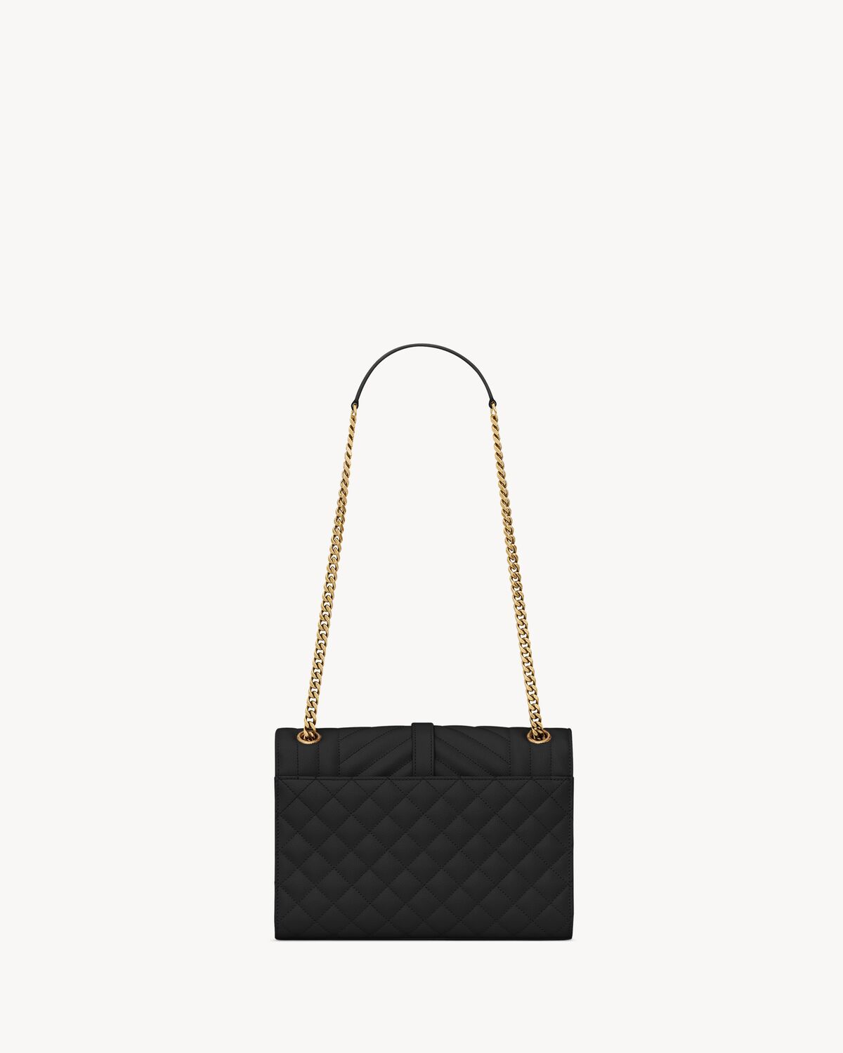 Replicate Ysl Envelope Medium in Quilted Grain De Poudre Embossed Leather(1:1 replica)