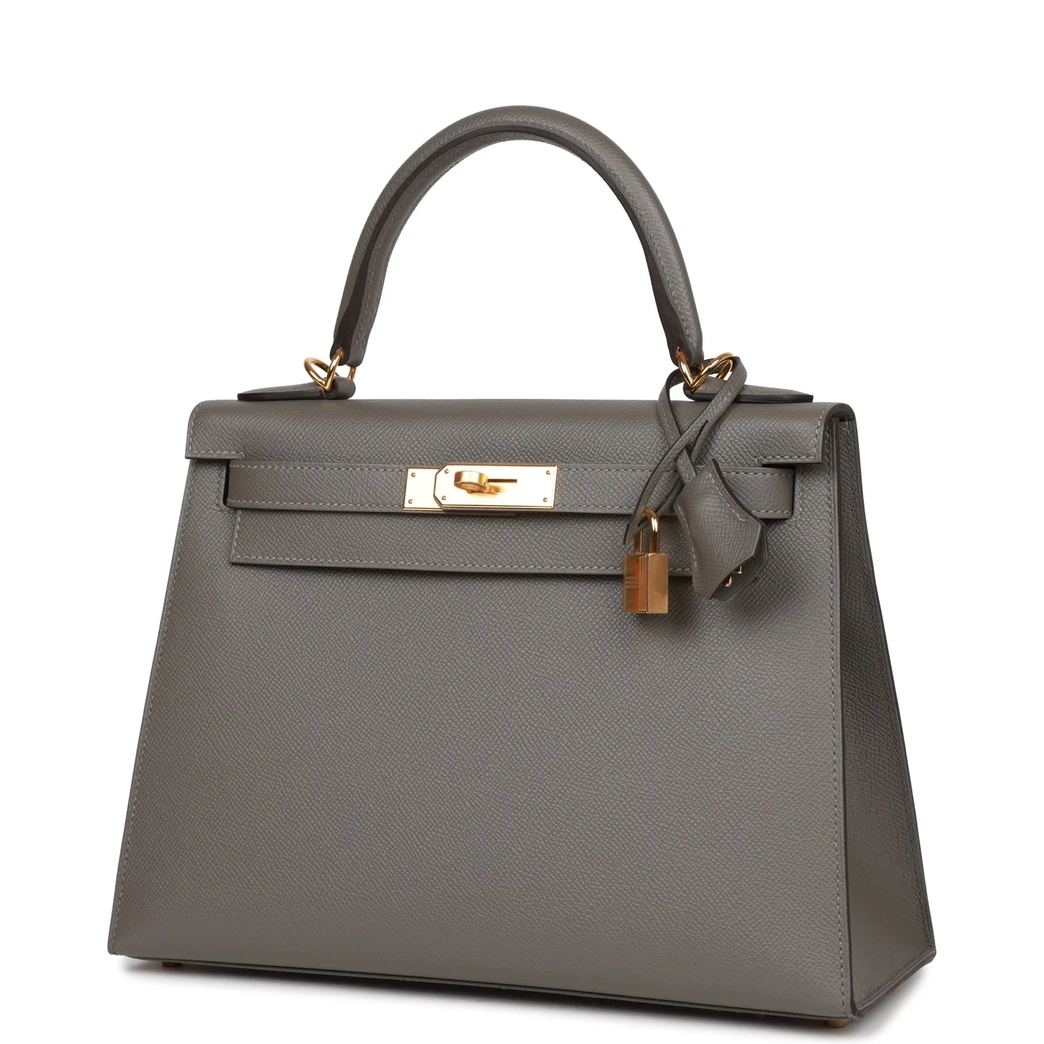 Replicate Hermes Kelly Sellier 28 Gris Meyer Epsom Gold Hardware(1:1 replica)