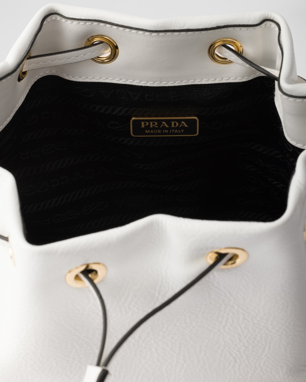 Replicate Prada Duet Naplak Patent Leather Bucket Bag(1:1 replica)