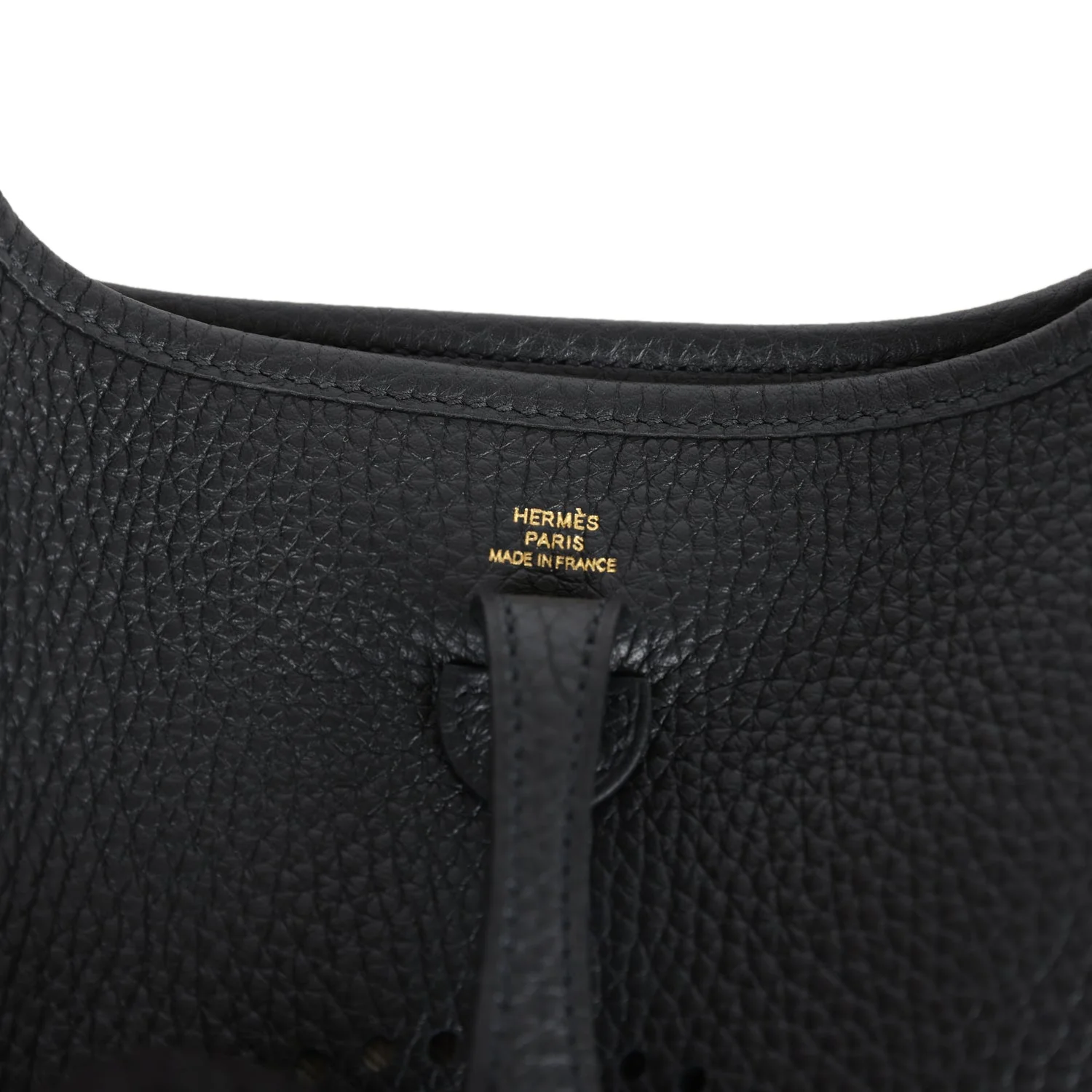 Replicate Hermes Evelyne TPM Black Clemence Gold Hardware(1:1 replica)