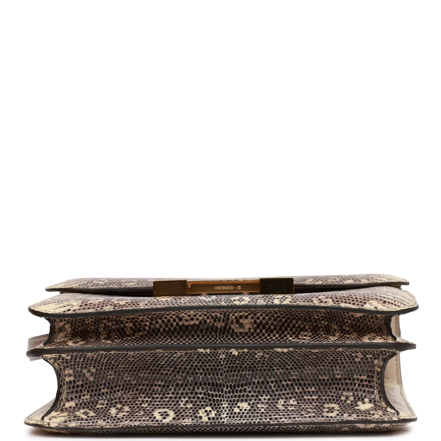 Replicate Hermes Mini Constance 18 Ombre Lizard Varanus Salvator Gold Hardware(1:1 replica)