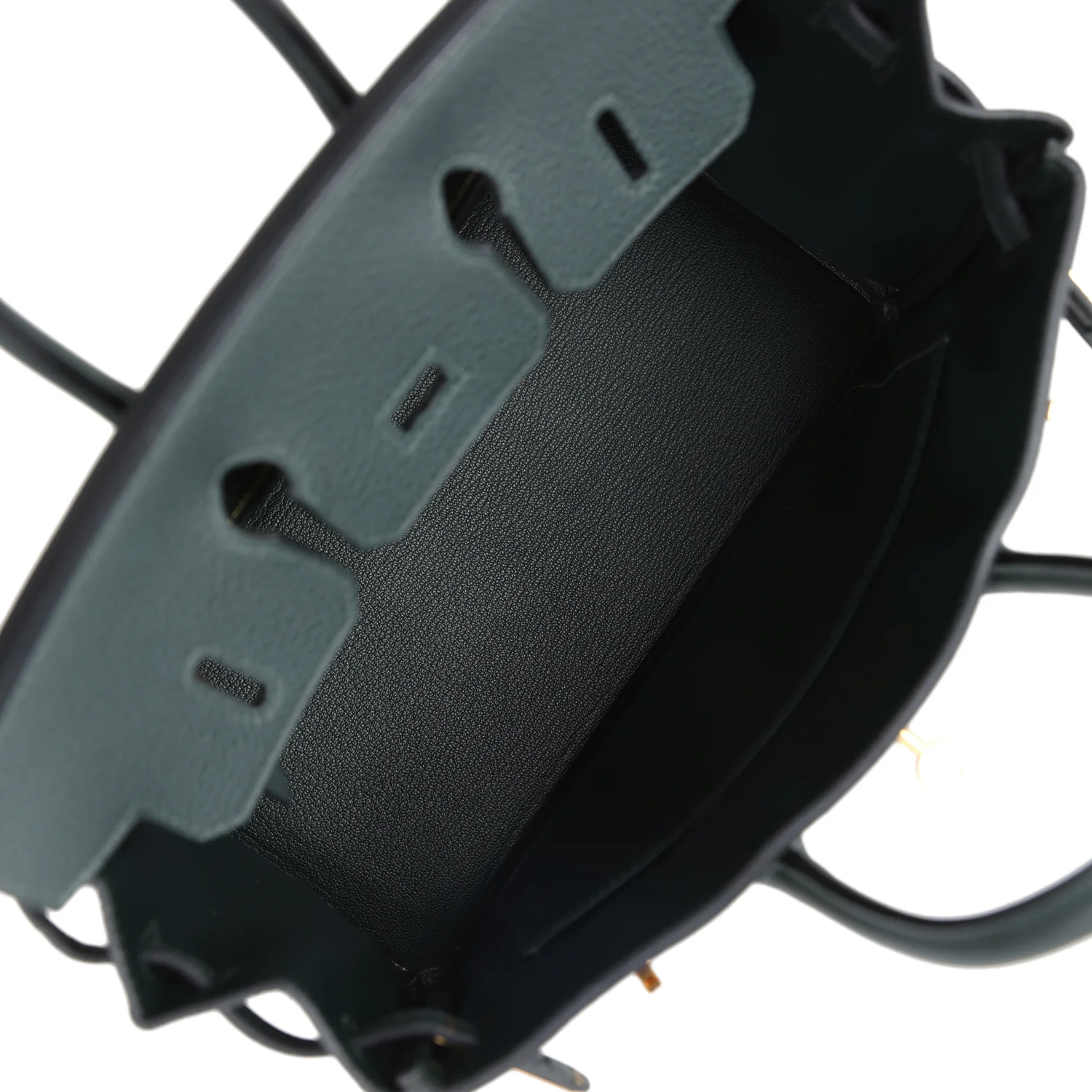 Replicate Hermes Birkin 25 Vert Fonce Togo Gold Hardware(1:1 replica)