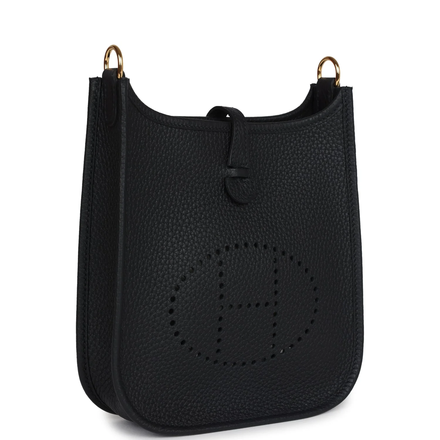 Replicate Hermes Evelyne TPM Black Clemence Gold Hardware(1:1 replica)