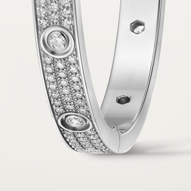 Replicate LOVE bracelet, classic model, paved, 12 diamonds(1:1 replica)