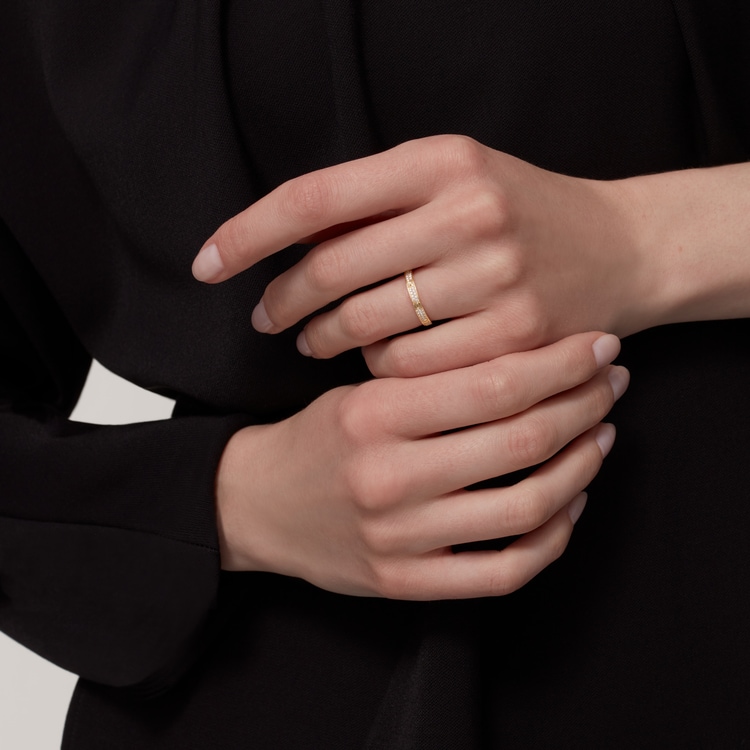 Replicate LOVE ring, mini model, paved(1:1 replica)