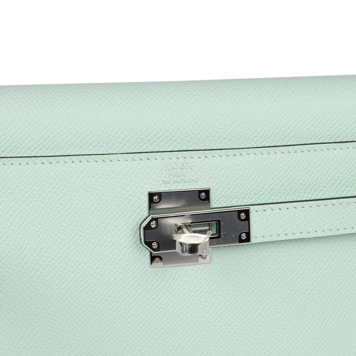 Replicate Hermes Kelly Elan Vert Peppermint Epsom Palladium Hardware(1:1 replica)