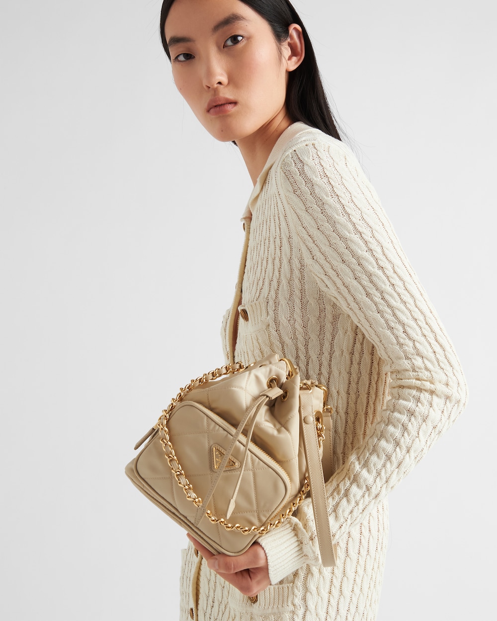 Replicate Prada Re-Edition 1995 Chaîne Re-Nylon Shoulder Bag(1:1 replica)