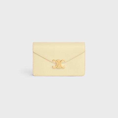 Replicate WALLET ON CHAIN MARGO IN SHINY CALFSKIN SUNLIGHT(1:1 replica)