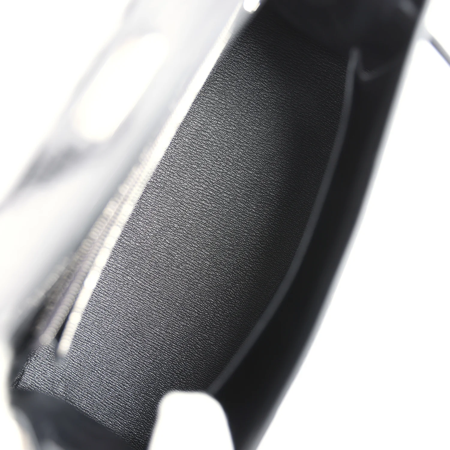 Replicate Hermes Kelly Sellier 25 Black Shiny Niloticus Crocodile Palladium Hardware(1:1 replica)