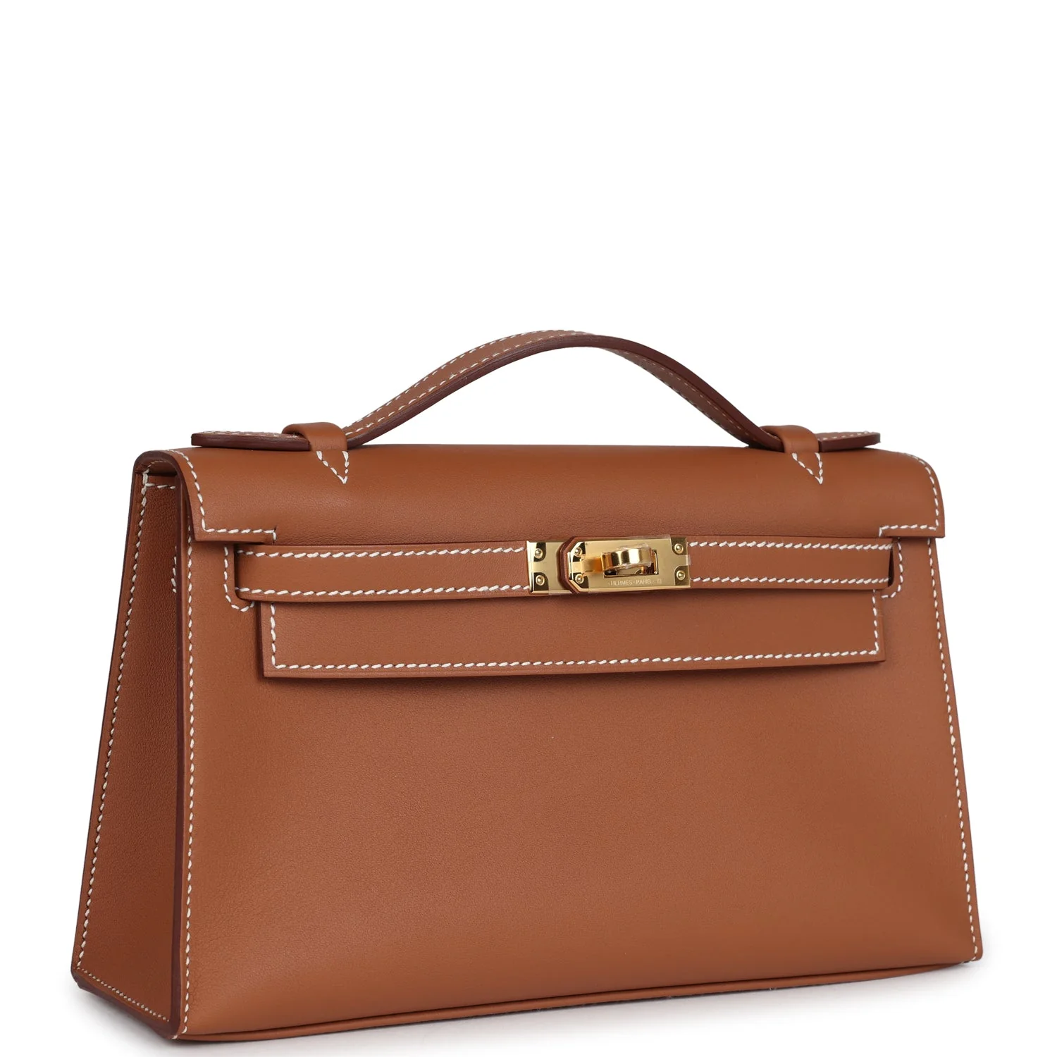 Replicate Hermes Kelly Pochette Gold Swift Gold Hardware(1:1 replica)