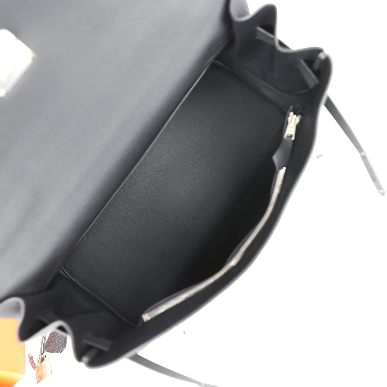 Replicate Hermes Kelly 42 Maxi Black Togo Palladium Hardware(1:1 replica)