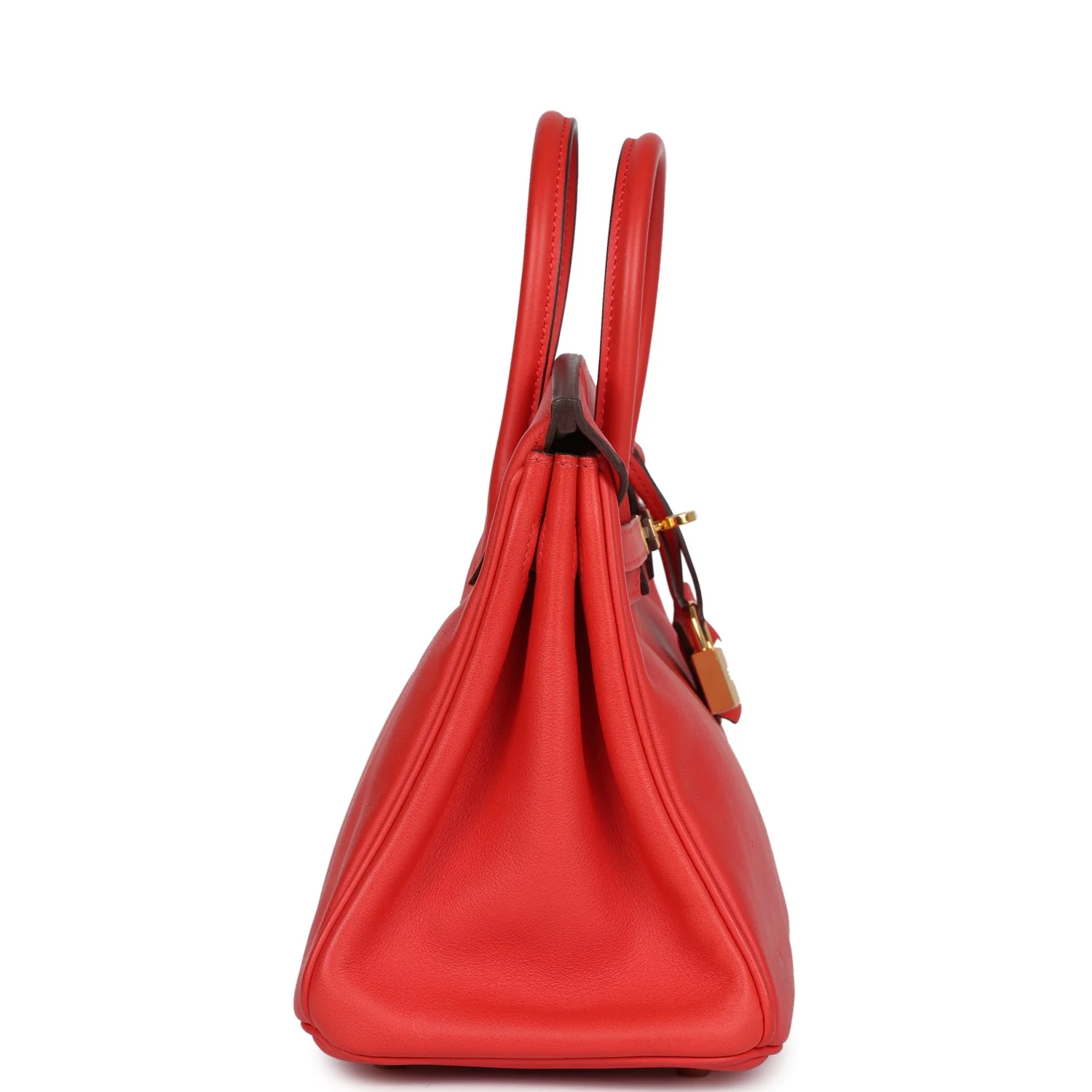 Replicate Hermes Birkin 25 Rouge Tomate Swift Gold Hardware(1:1 replica)