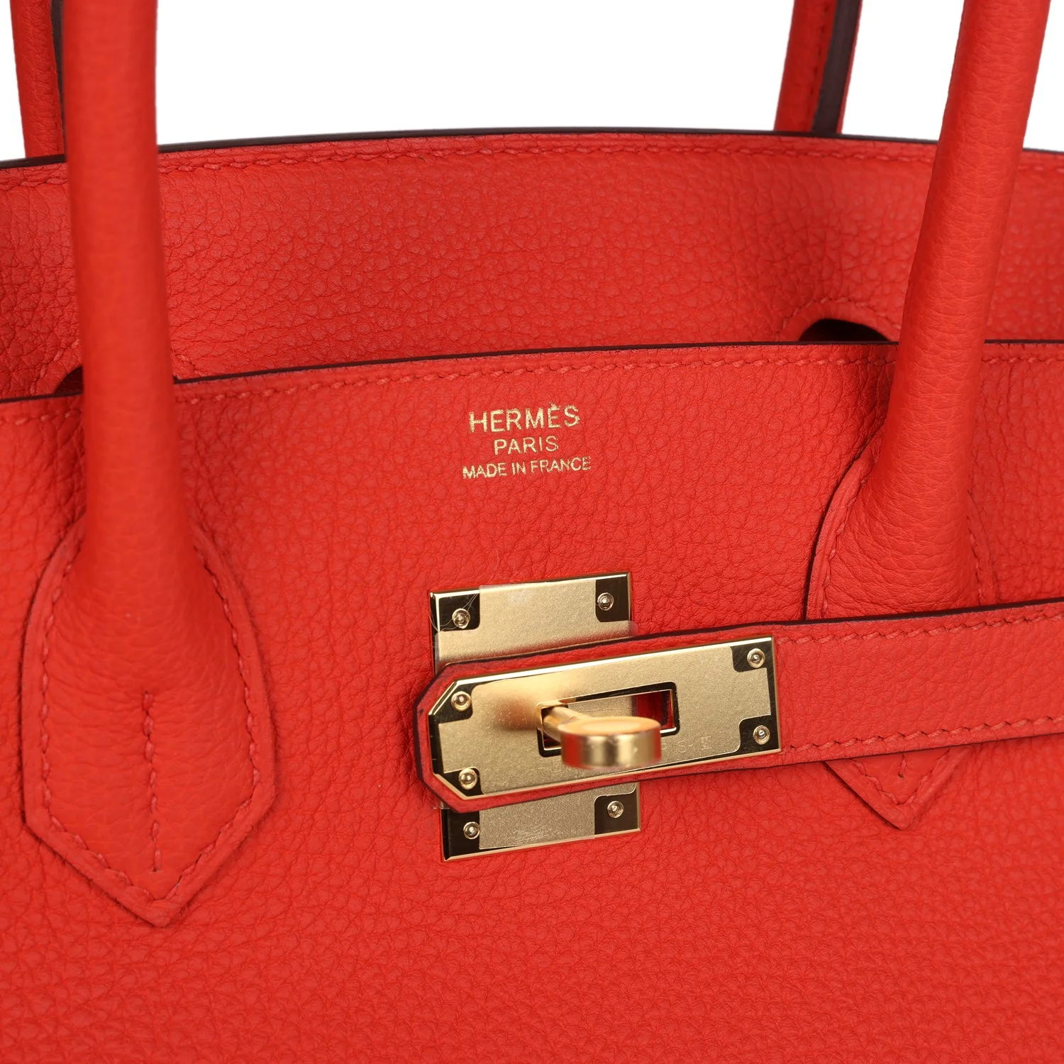 Replicate Hermes Birkin 30 Capucine Togo Gold Hardware(1:1 replica)