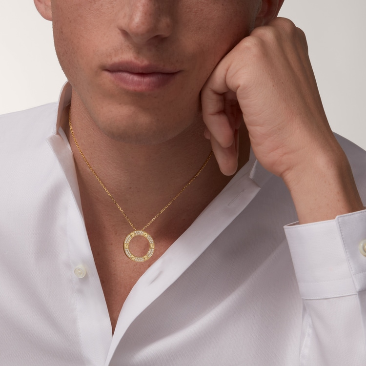 Replicate LOVE pendant, paved(1:1 replica)