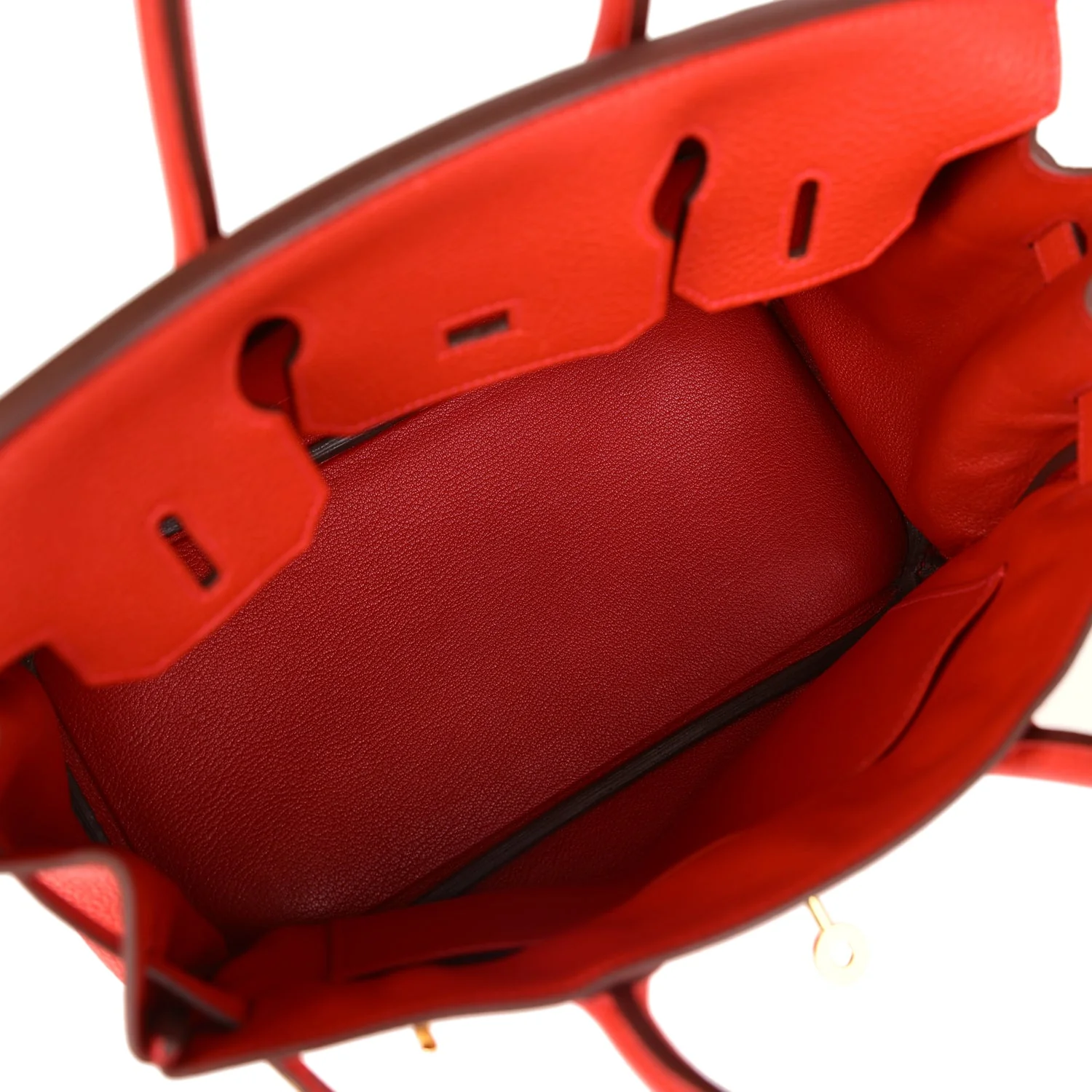 Replicate Hermes Birkin 30 Geranium Togo Gold Hardware(1:1 replica)