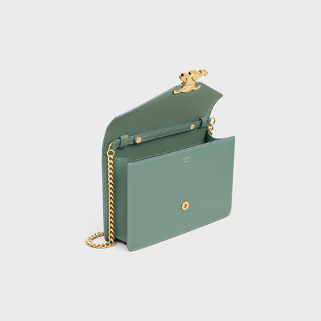 Replicate WALLET ON CHAIN MARGO IN SHINY CALFSKIN CELADON(1:1 replica)