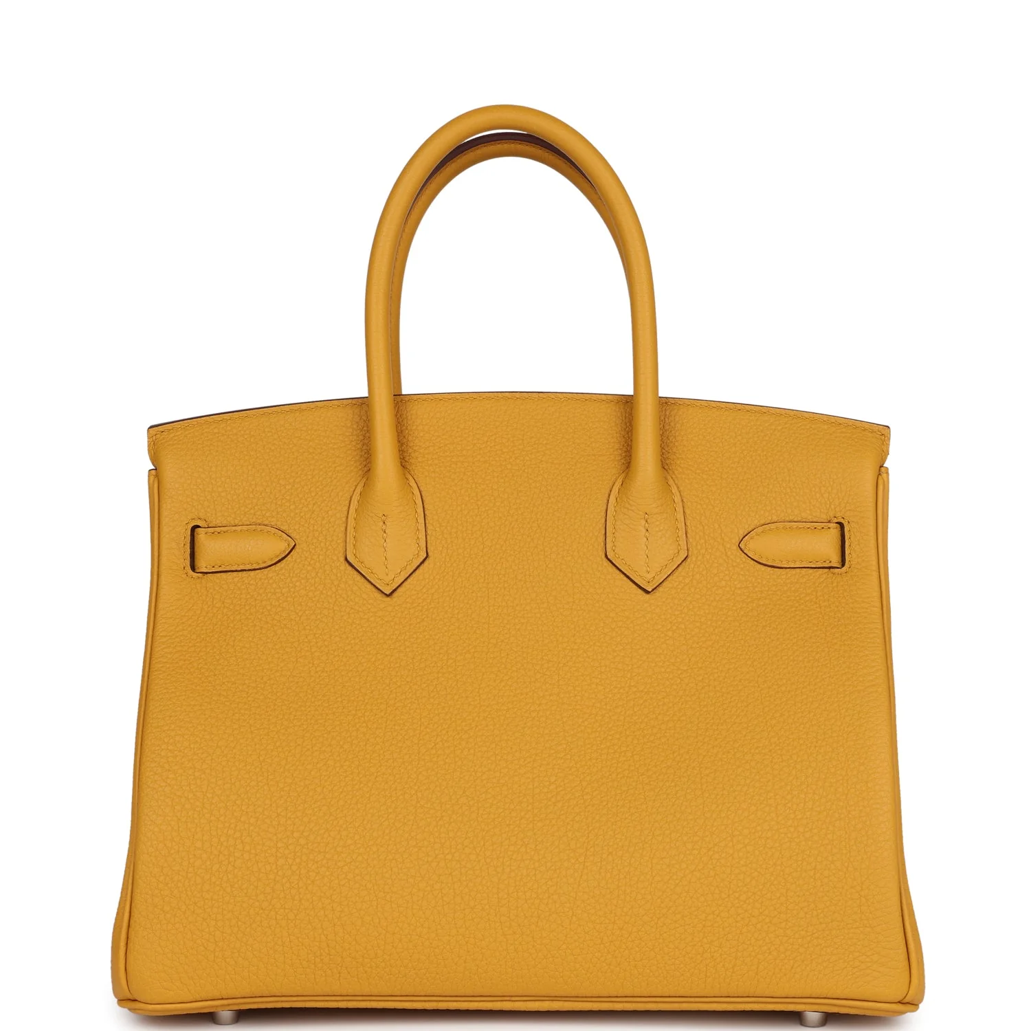 Replicate Hermes Birkin 30 Jaune Ambre Togo Palladium Hardware(1:1 replica)
