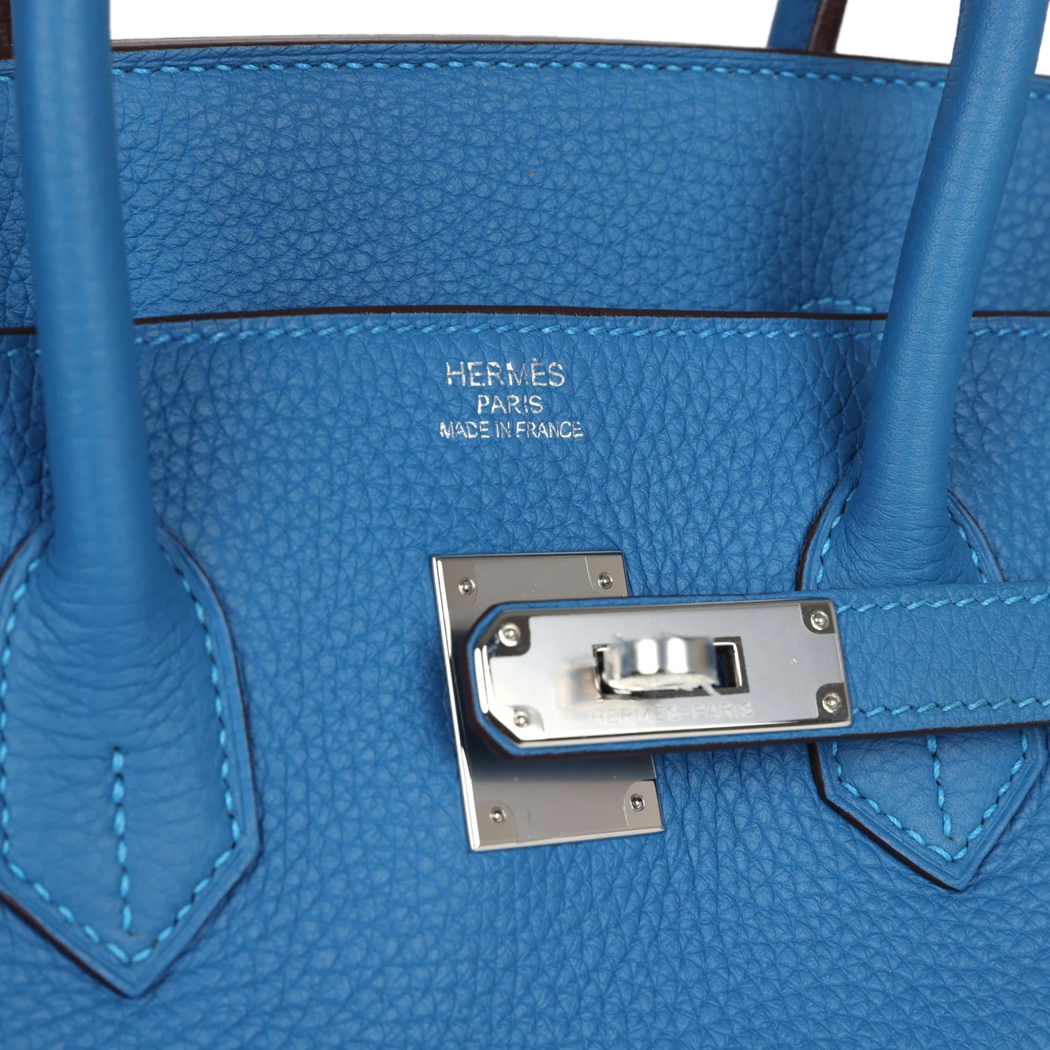 Replicate Hermes Birkin 35 Mykonos Clemence Palladium Hardware(1:1 replica)
