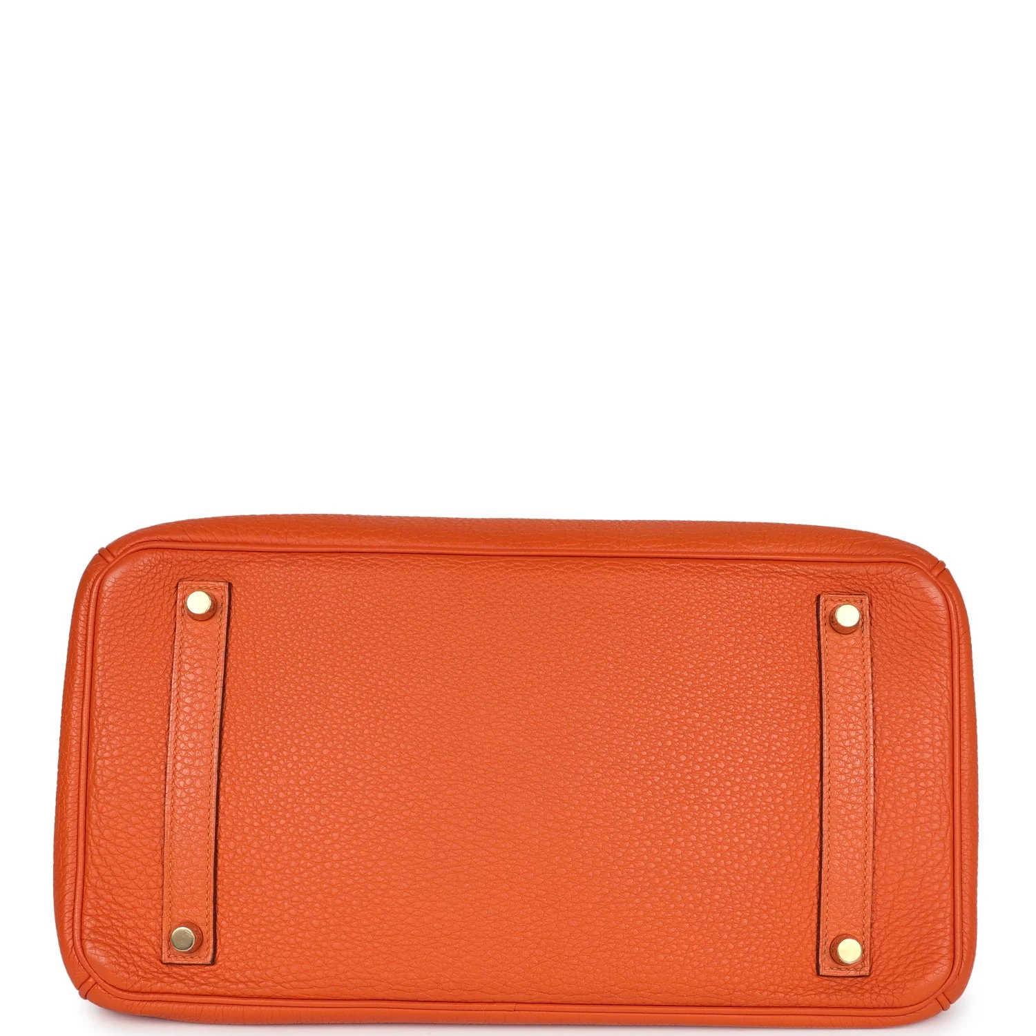 Replicate Hermes Birkin 35 Orange Togo Gold Hardware(1:1 replica)