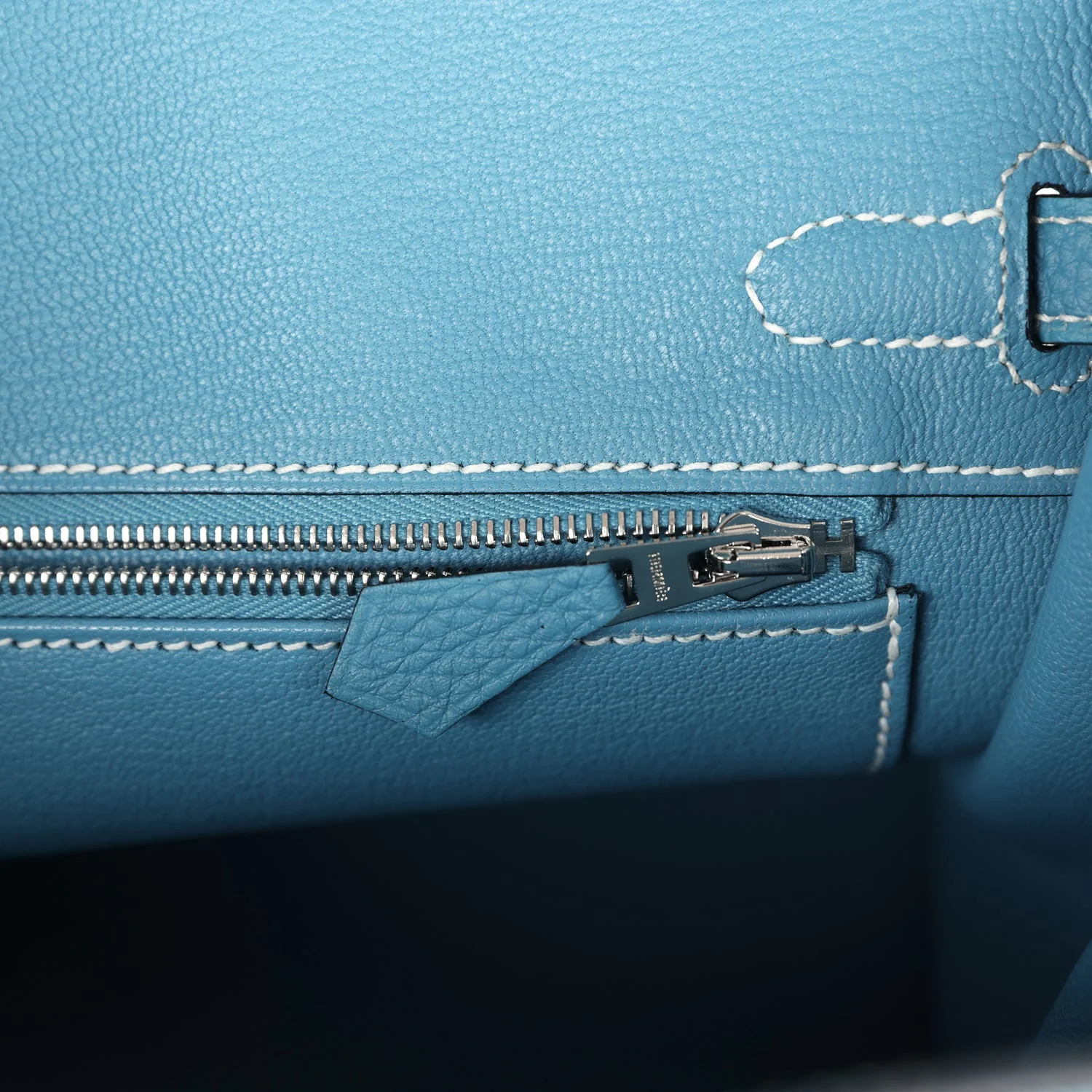 Replicate Hermes Birkin 25 Blue Jean Togo Palladium Hardware(1:1 replica)