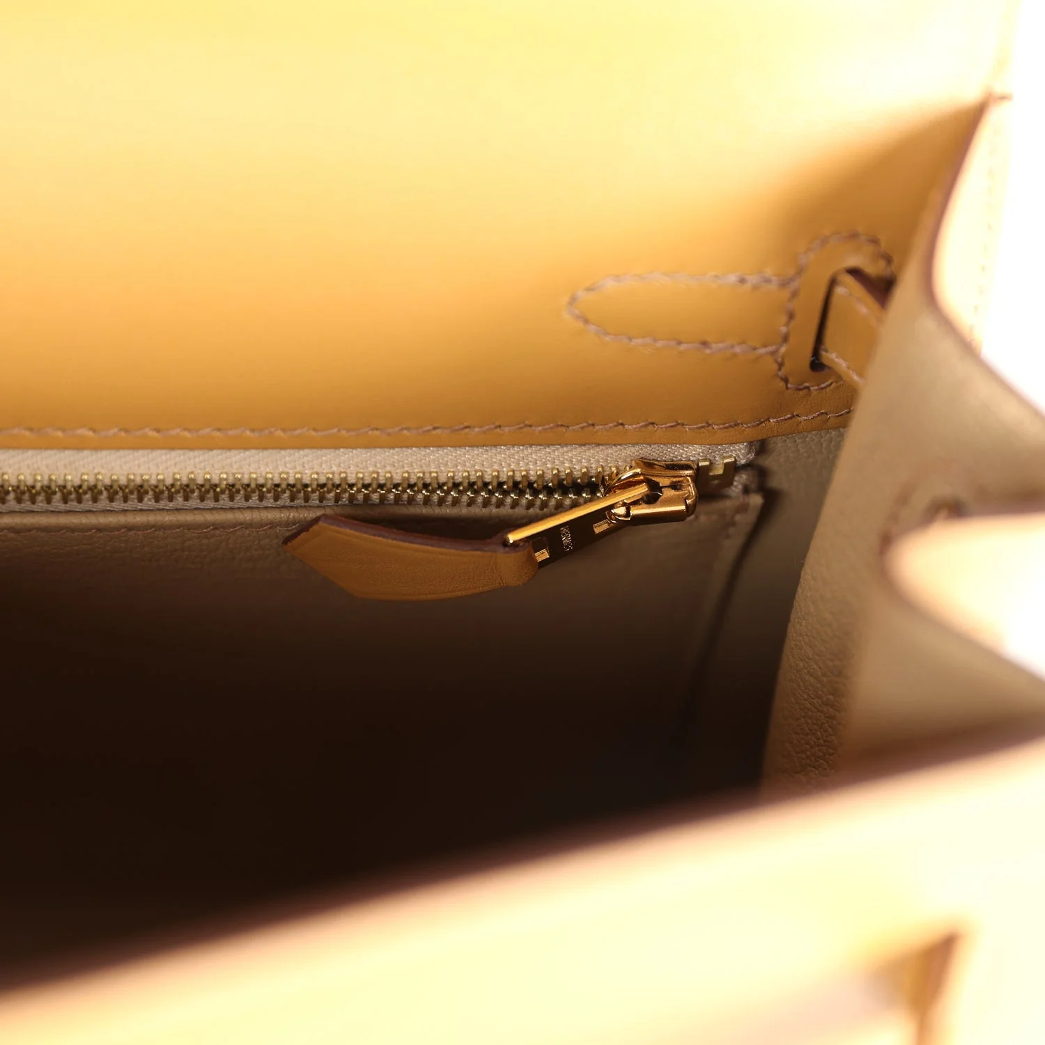 Replicate Hermes Kelly Sellier 25 Poussi��re Tadelakt Gold Hardware(1:1 replica)