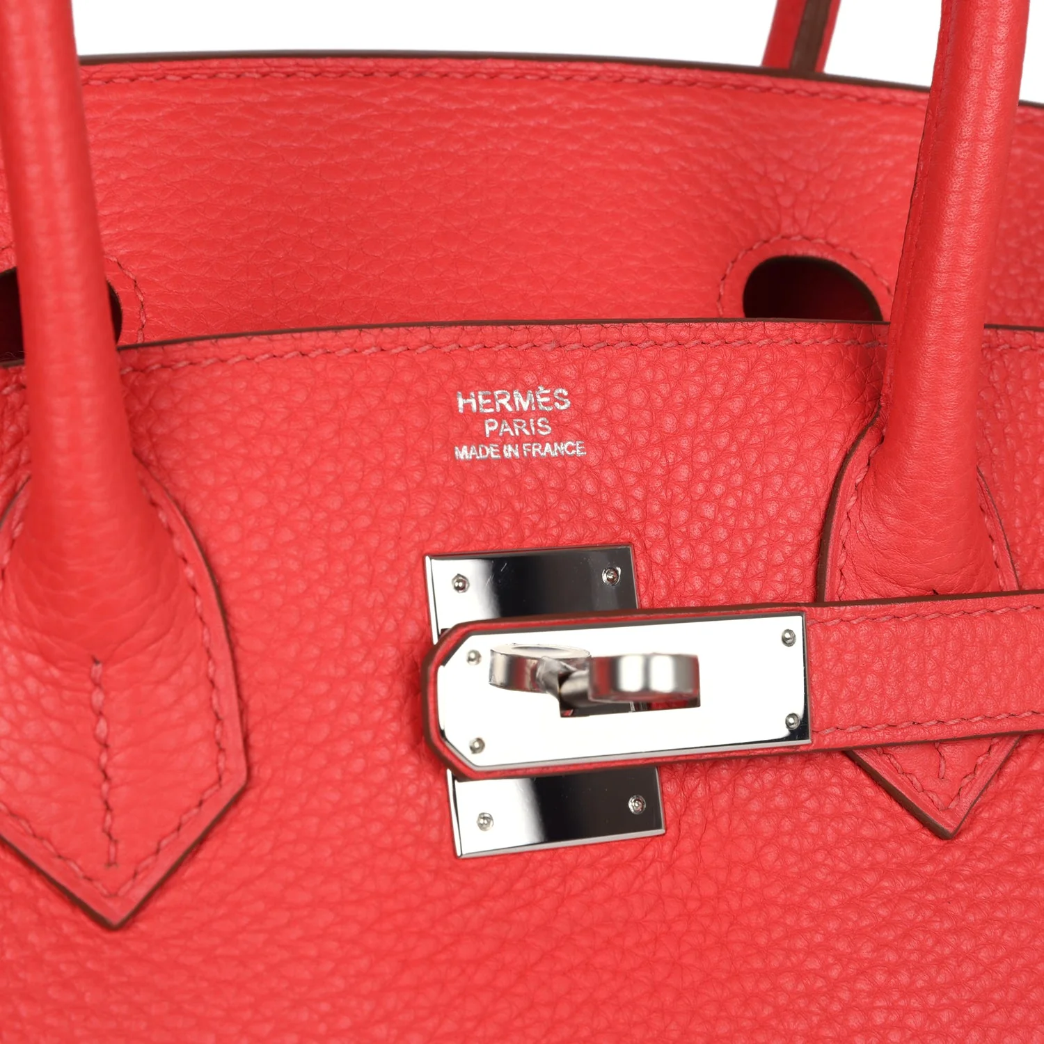 Replicate Hermes Birkin 30 Rose Jaipur Clemence Palladium Hardware(1:1 replica)