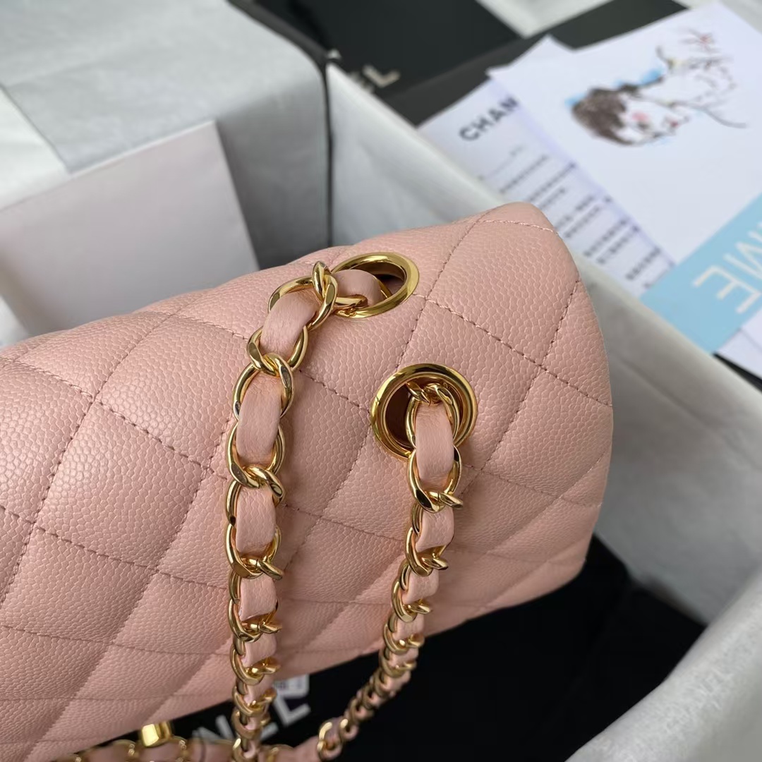 Replicate Chanel Classic 11.12 Handbag Caviar Gold Hardware(1:1 replica)