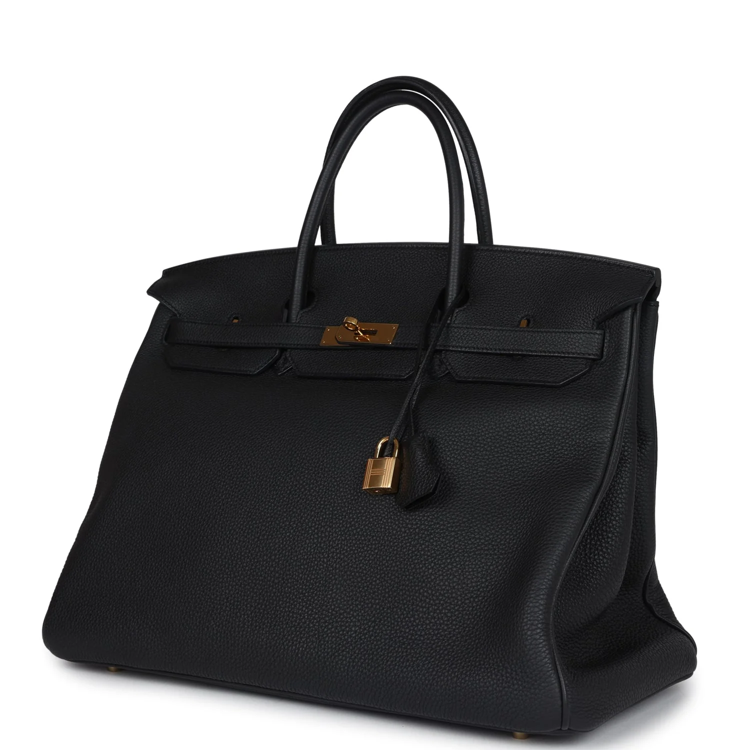 Replicate Hermes Birkin 40 Black Togo Gold Hardware(1:1 replica)
