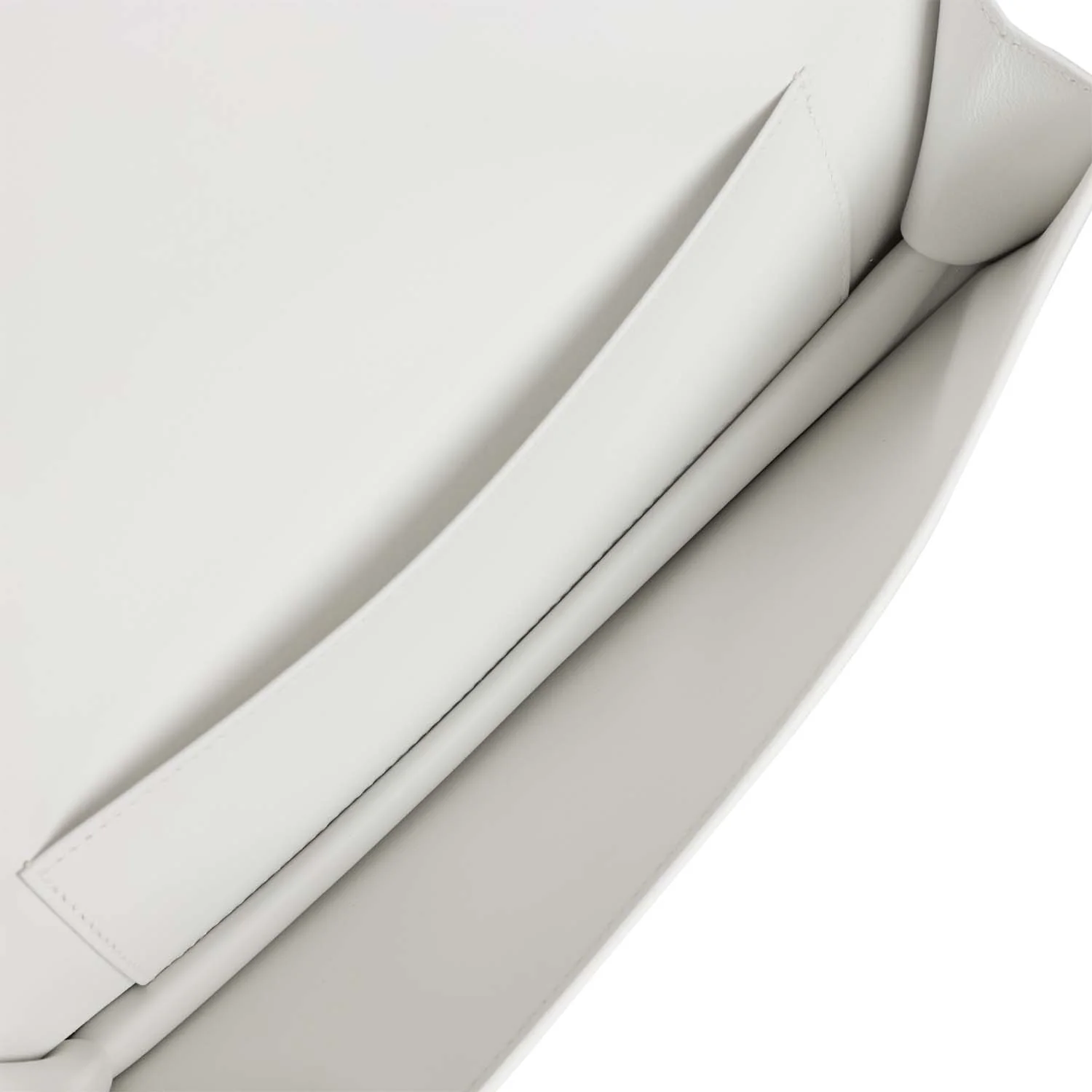 Replicate Hermes Shadow Kelly Cut New White Swift(1:1 replica)