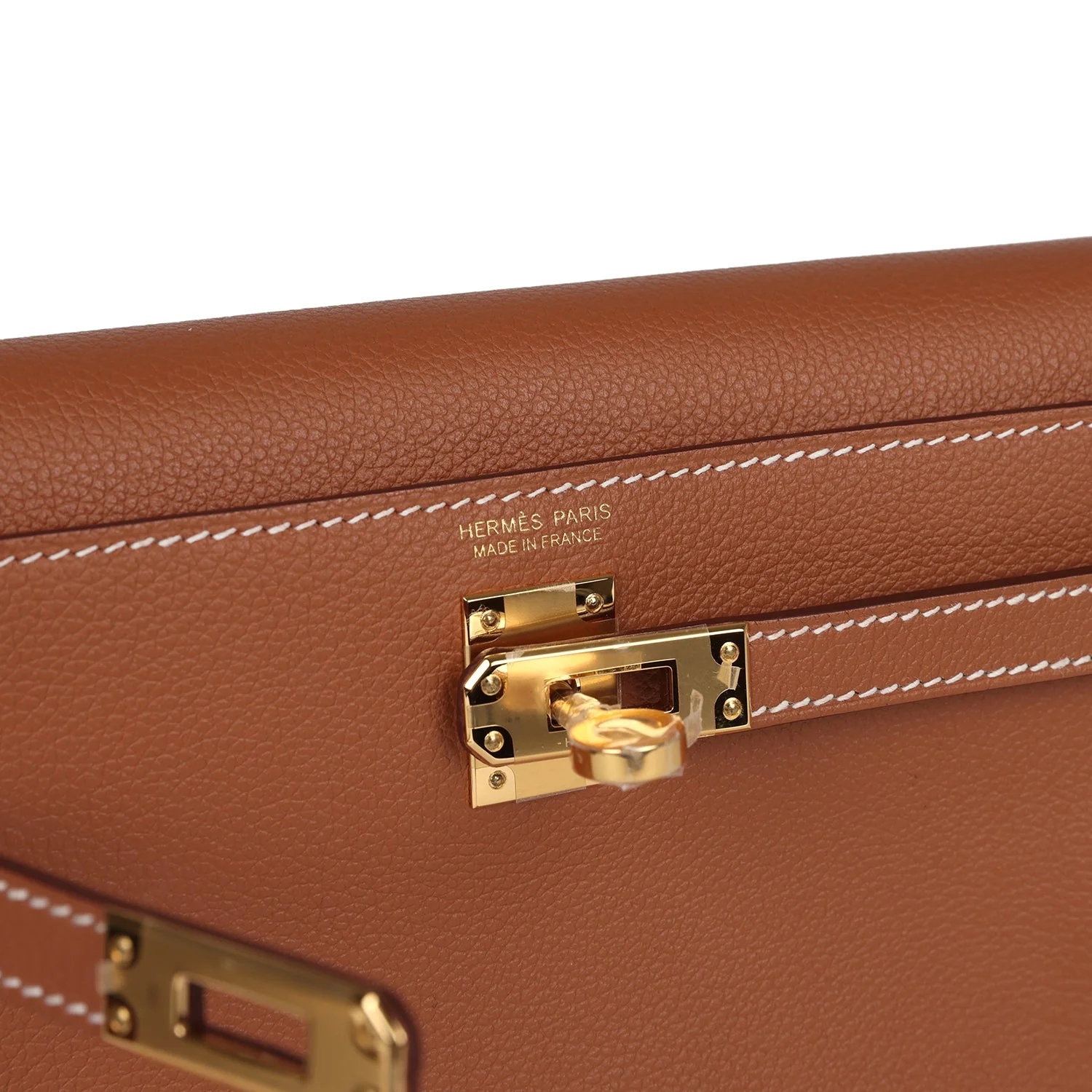 Replicate Hermes Kelly Danse Gold Verso Evercolor Gold Hardware(1:1 replica)