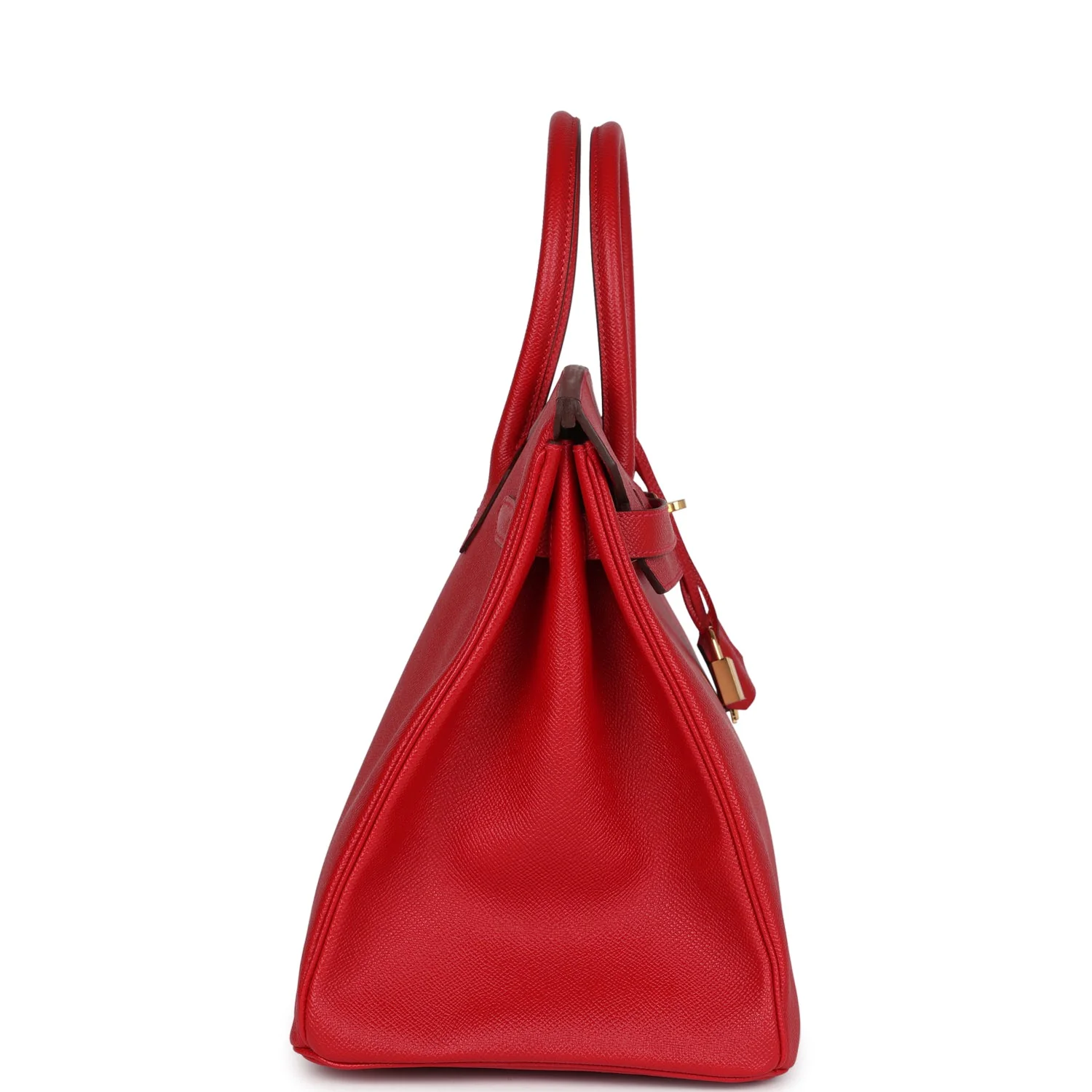 Replicate Hermes Birkin 35 Rouge Casaque Epsom Gold Hardware(1:1 replica)