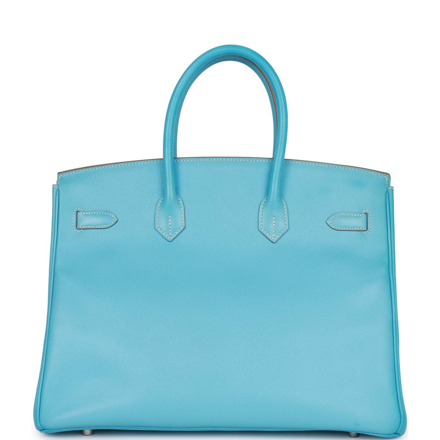 Replicate Hermes Birkin 35 Celeste Candy Epsom Palladium Hardware(1:1 replica)