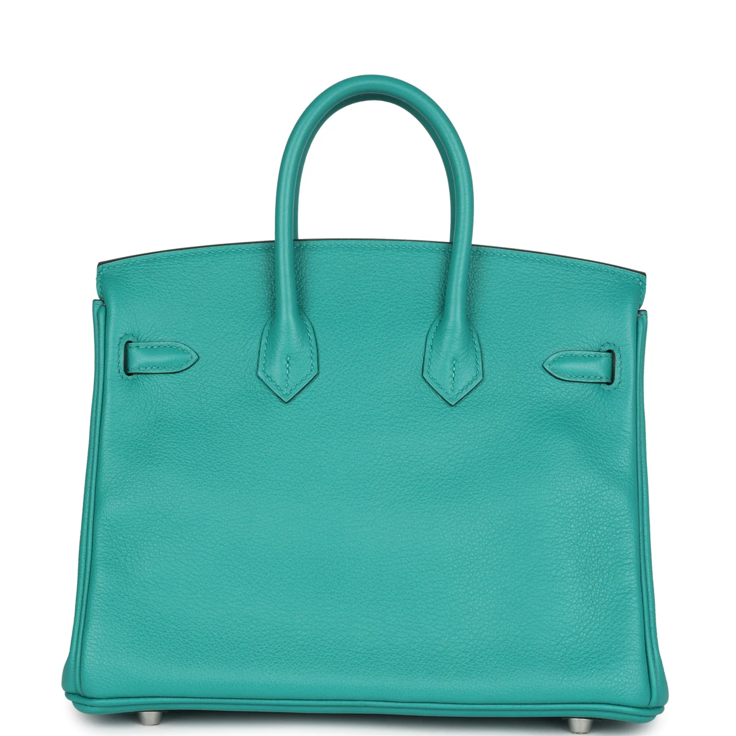 Replicate Hermes Birkin 25 Vert Verone Verso Novillo Palladium Hardware(1:1 replica)