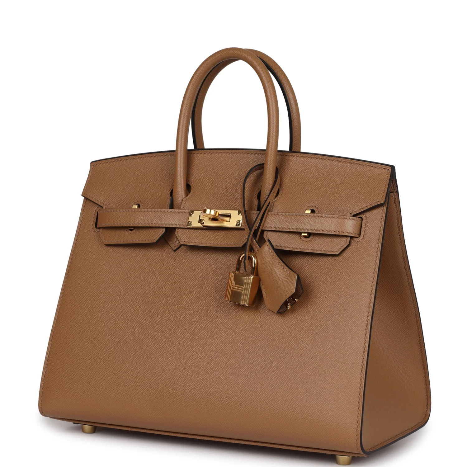 Replicate Hermes Birkin Sellier 25 Chai Madame Gold Hardware(1:1 replica)