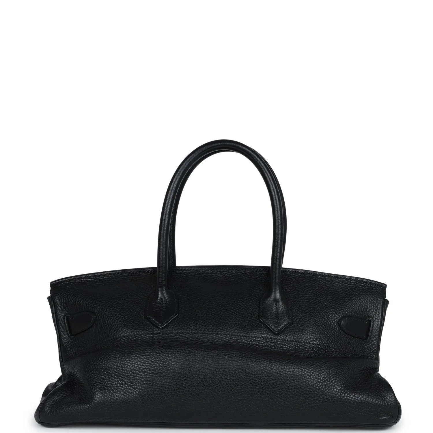 Replicate Hermes Shoulder Birkin 42 JPG Black Clemence Gold Hardware(1:1 replica)