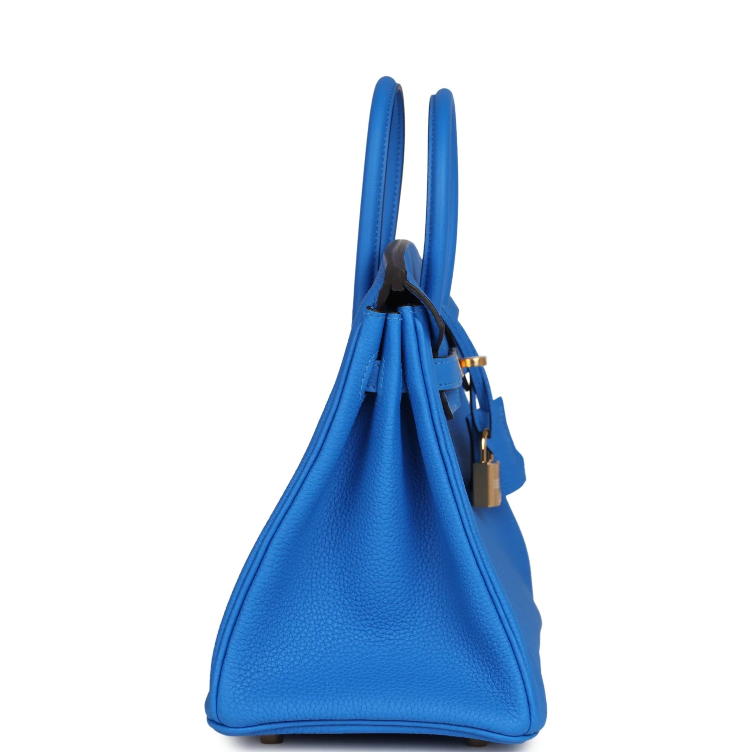 Replicate Hermes Birkin 25 Bleu Hydra Togo Gold Hardware(1:1 replica)