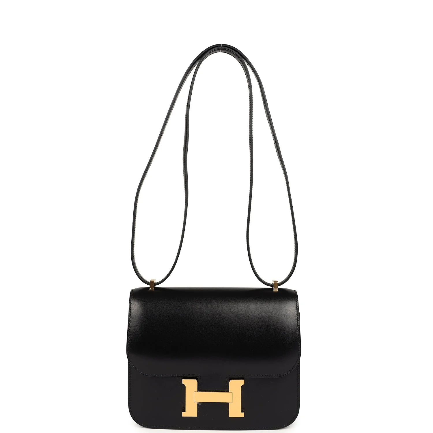 Replicate Hermes Constance 18 Black Box Gold Hardware(1:1 replica)