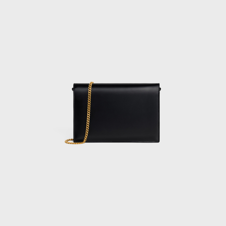 Replicate CLUTCH SOIR IN SHINY CALFSKIN BLACK(1:1 replica)
