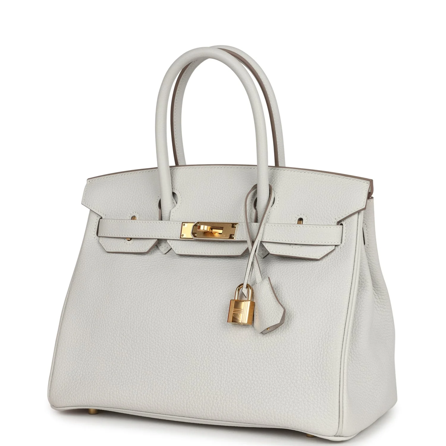 Replicate Hermes Birkin 30 Gris Perle Togo Gold Hardware(1:1 replica)