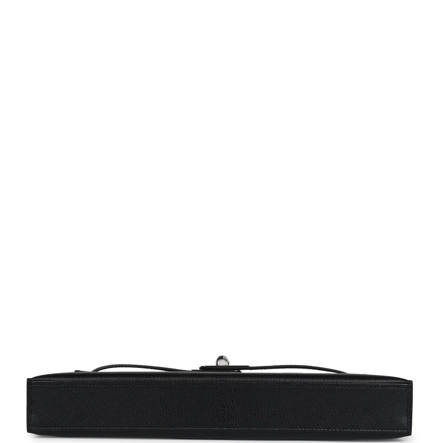 Replicate Hermes Kelly Elan Black Chevre Chamkila Palladium Hardware(1:1 replica)