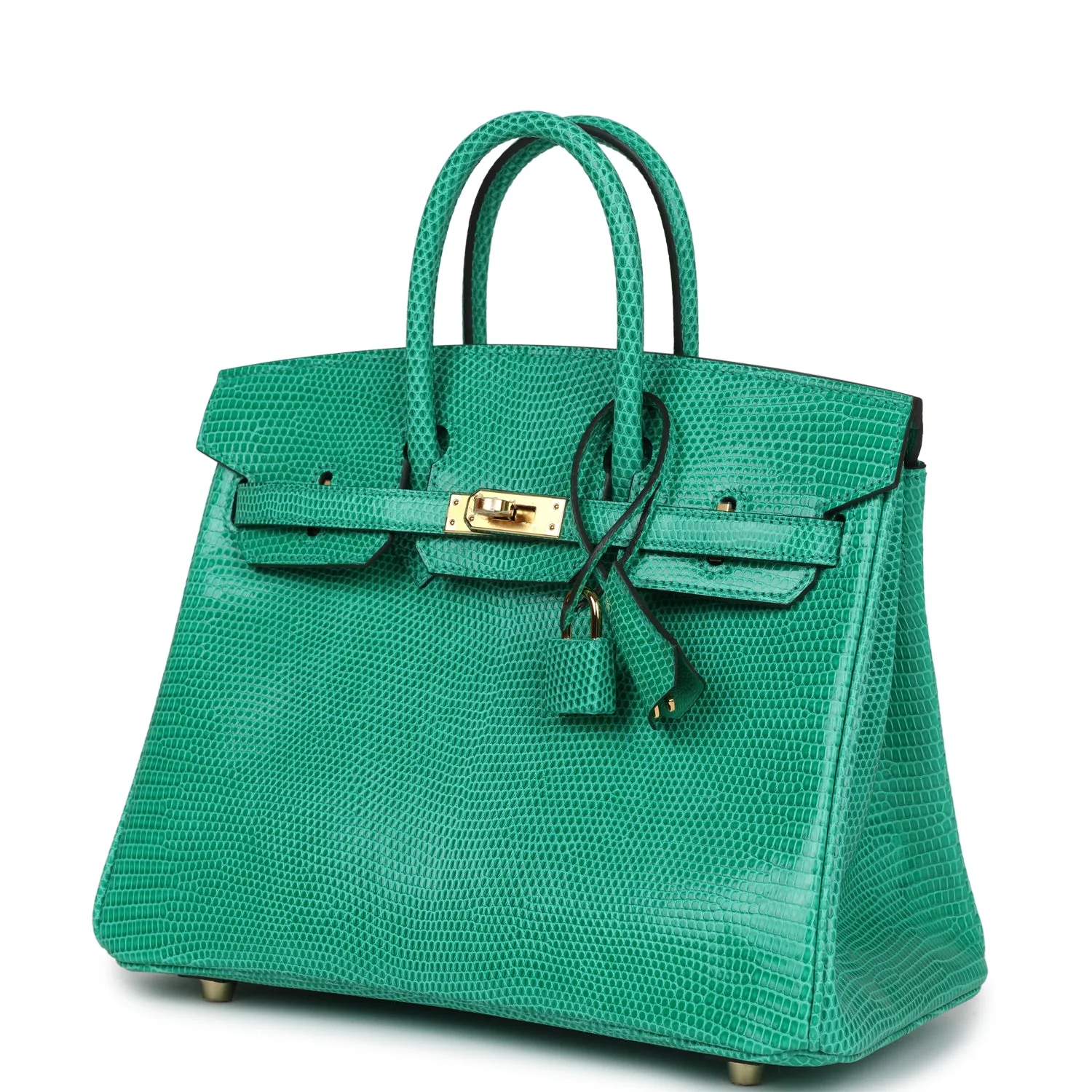 Replicate Hermes Birkin 25 Menthe Varanus Niloticus Lizard Gold Hardware(1:1 replica)