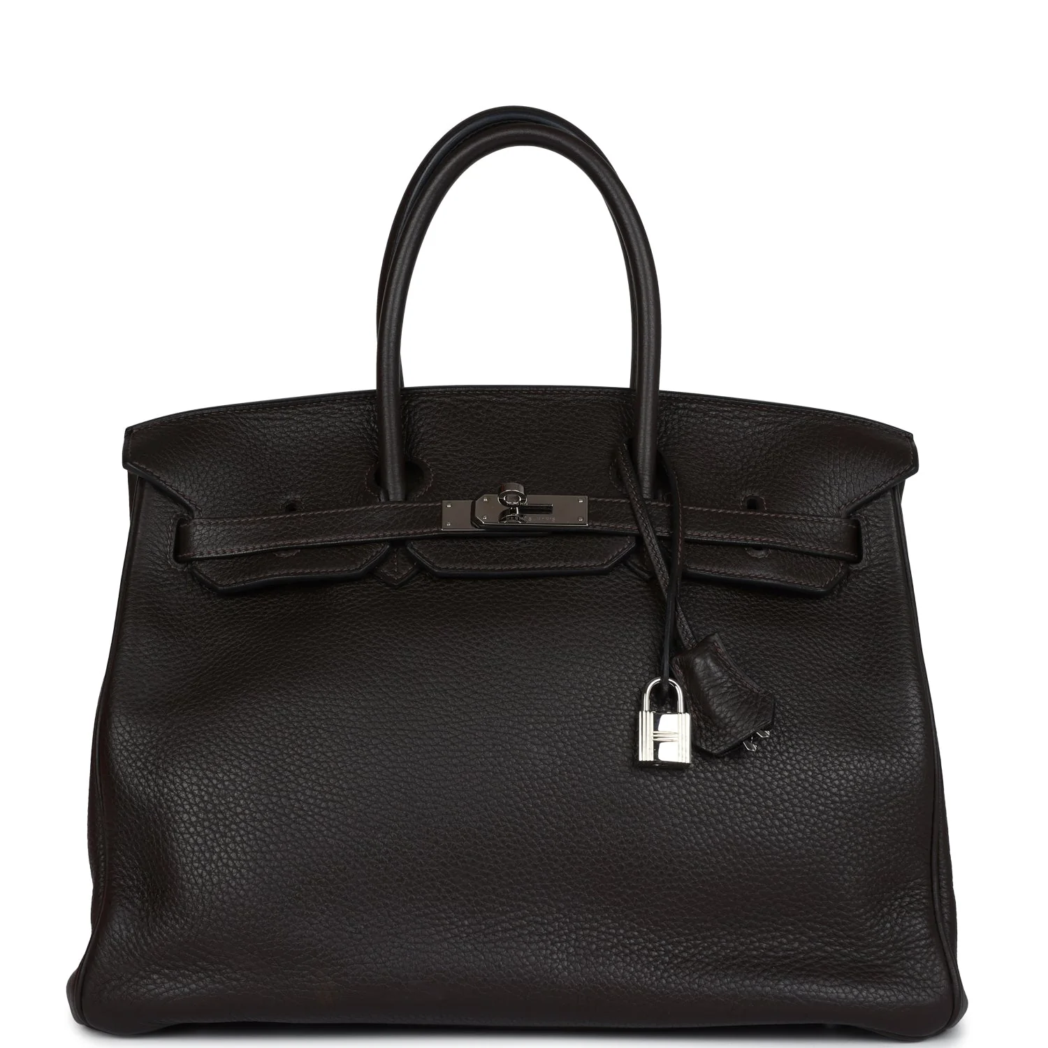Replicate Hermes Birkin 35 Cafe Clemence Palladium Hardware(1:1 replica)
