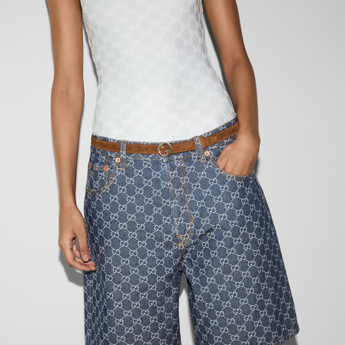 Replicate Gucci Blondie thin belt(1:1 replica)