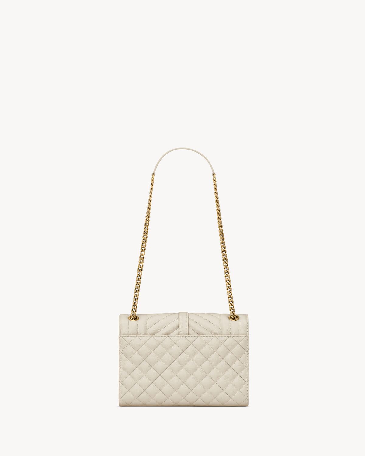 Replicate YSL Envelope Medium in Quilted Grain De Poudre Embossed Leather(1:1 replica)