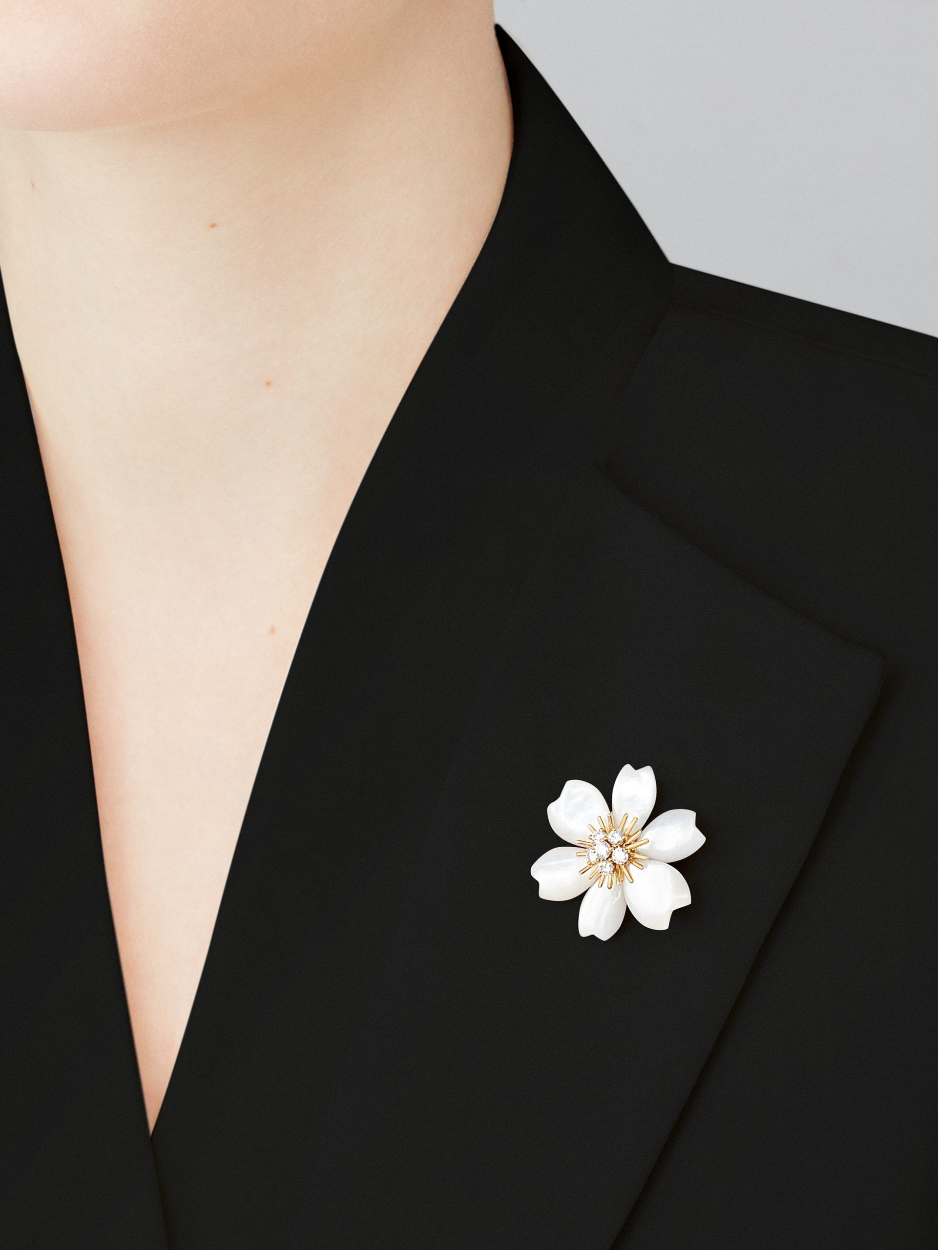 Replicate Rose de Noël clip pendant, small model(1:1 replica)