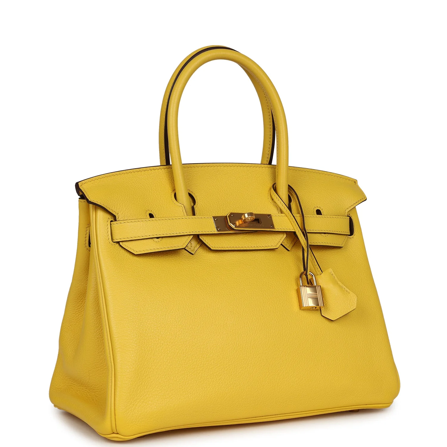 Replicate Hermes Birkin 30 Jaune de Naples Novillo Gold Hardware(1:1 replica)