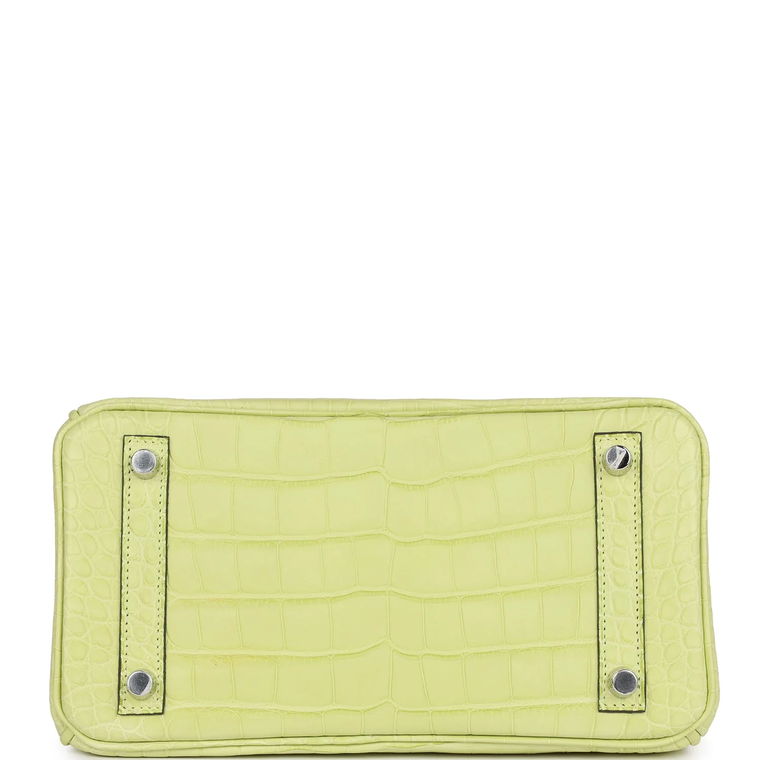 Replicate Hermes Birkin 25 Jaune Bourgeon Matte Alligator Palladium Hardware(1:1 replica)