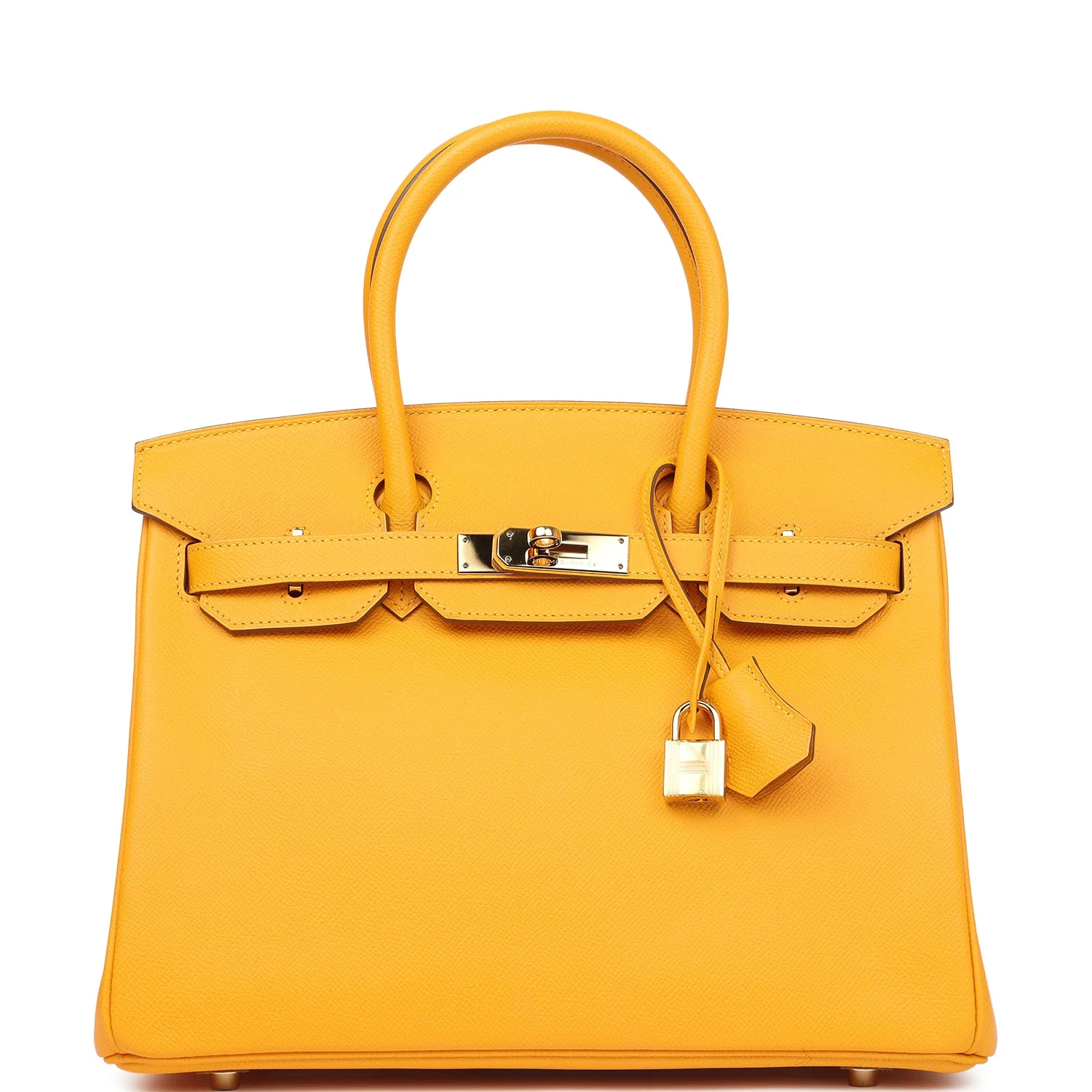 Replicate Hermes Birkin 30 Jaune D'or Epsom Gold Hardware(1:1 replica)