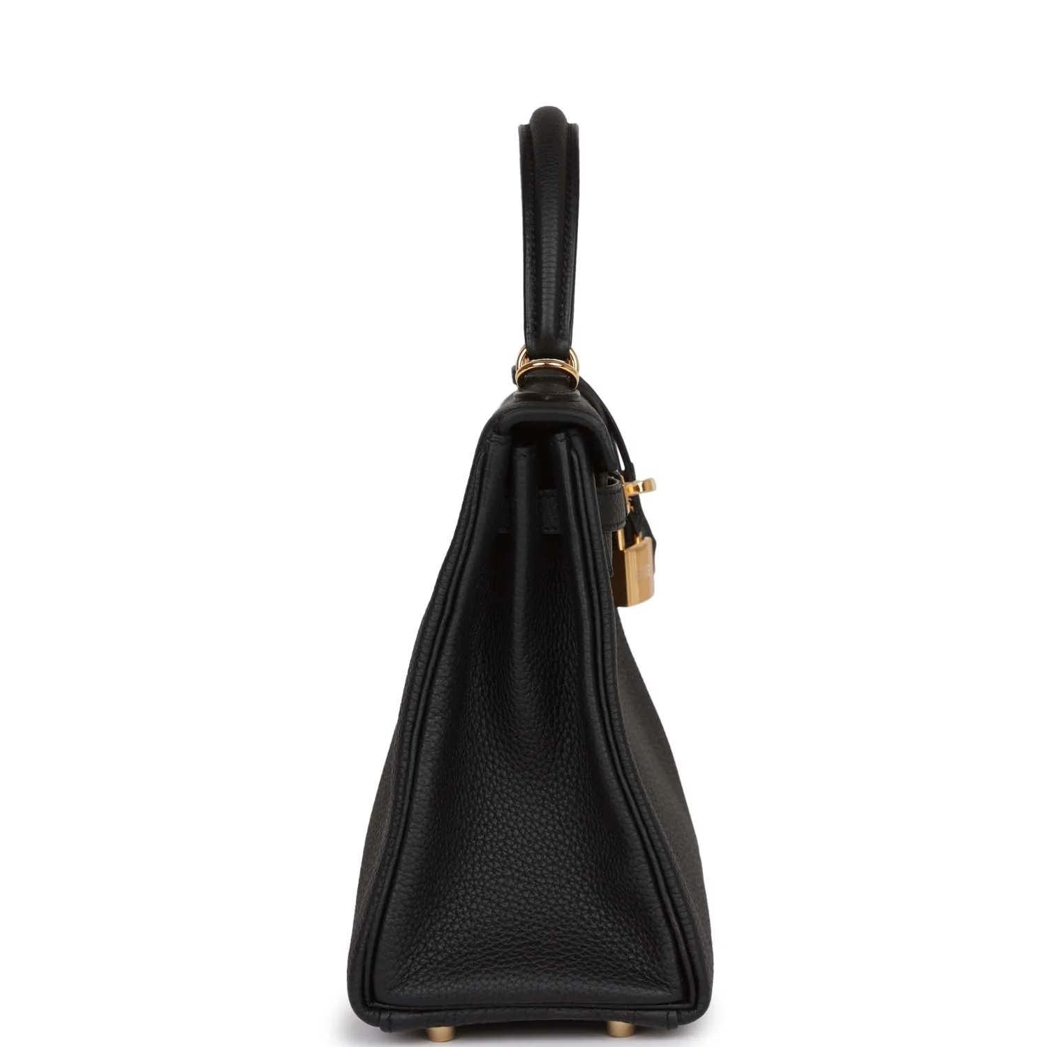 Replicate Hermes Kelly Retourne 25 Black Togo Gold Hardware(1:1 replica)