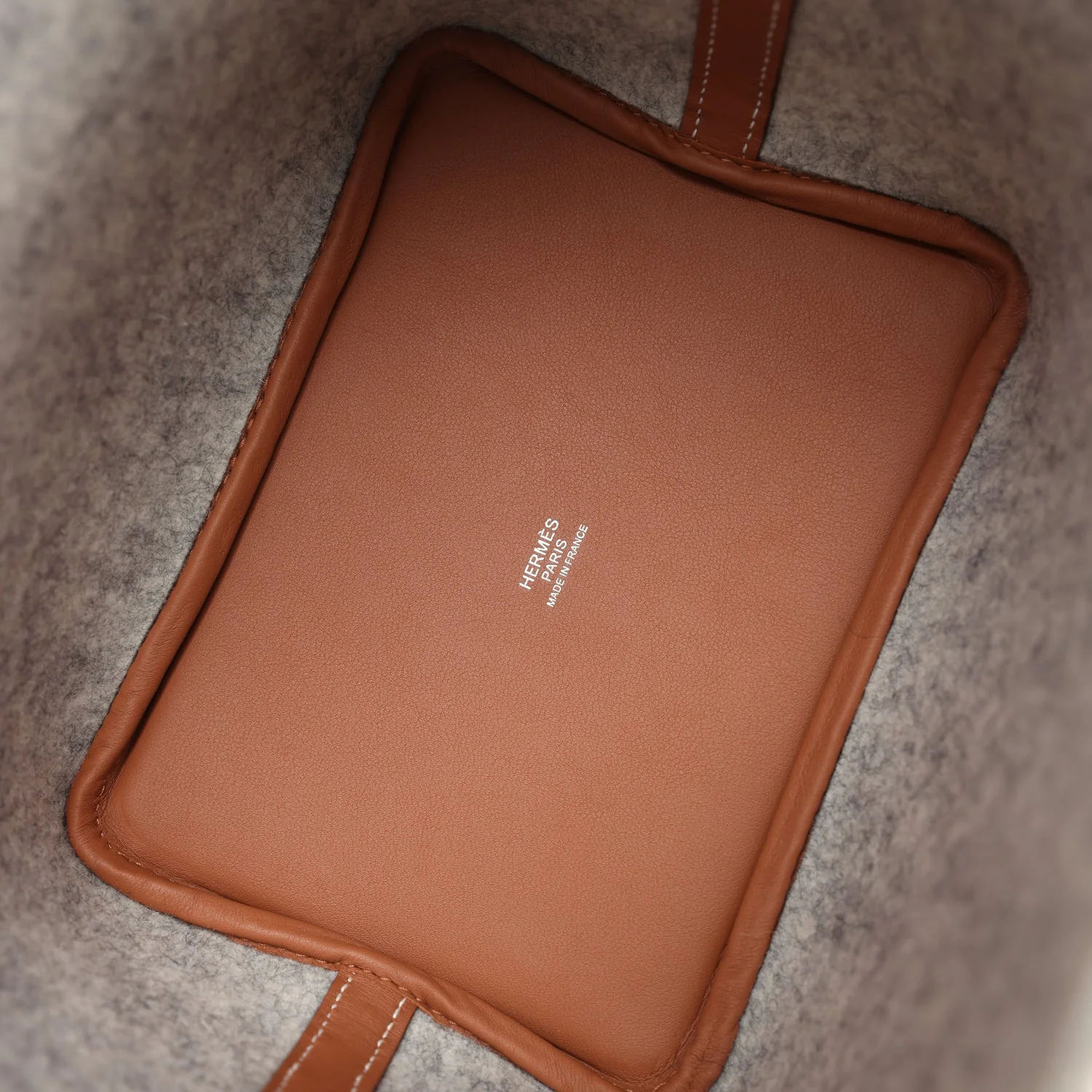 Replicate Hermes Picotin Lock 18 Gris Clair Feutre and Gold Swift Palladium Hardware(1:1 replica)